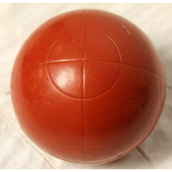 Replacement Bocce Ball - Red Circle Pattern - 11.5 - Picture 1 of 5